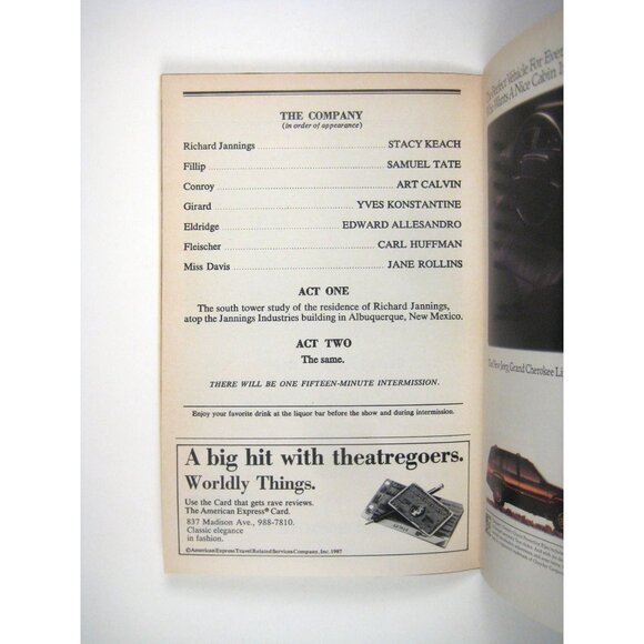 Solitary Confinement Playbill Rupert Holmes Nederlander Theatre Stacy Keach 1992 - Picture 5 of 7